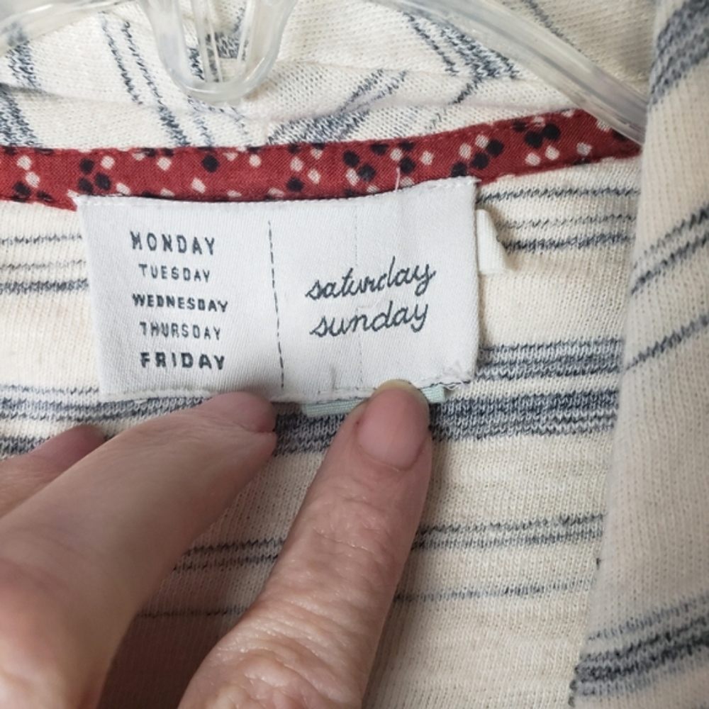 Anthropologie Saturday Sunday Striped Cardigan - Picture 7 of 8